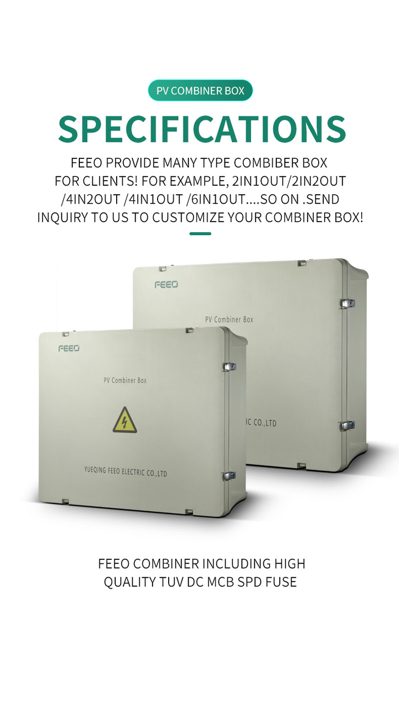 AC COMBINER BOX 2 In 1 Out For Pv